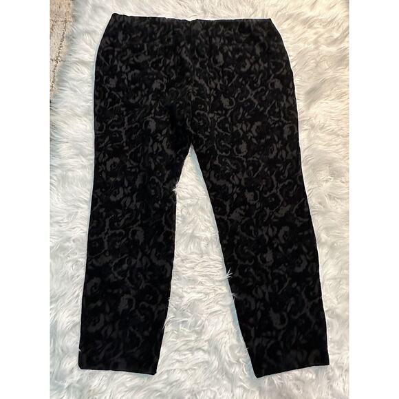 Alfani women's size 24 W Stretch Dress Pants waist 44” Black velvet - Picture 3 of 6